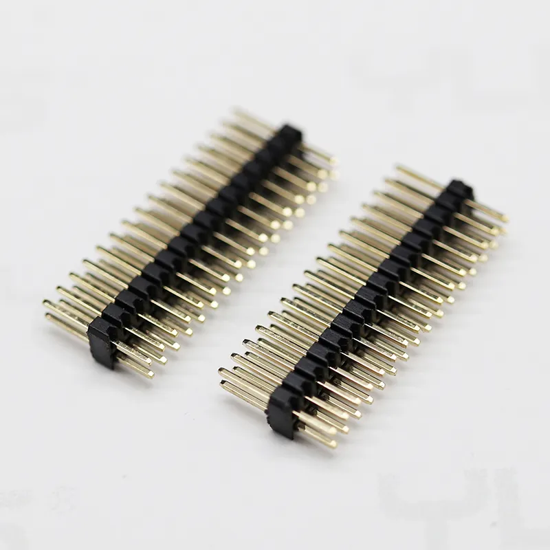 1.0mm/1.27mm/2.00mm/2.54mm/3.96mm/5.08mm Pcb Connector Pin Header Double Row Single Plastic Straight