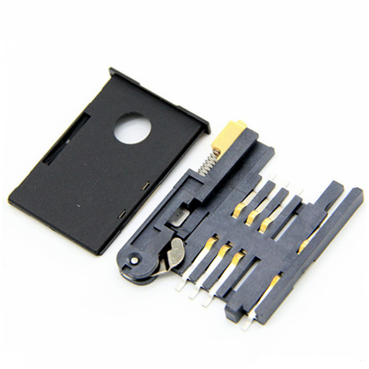 6-контактный тип с лотком совместимый с разъемом для SIM-карты MOLEX 0912283001 91228-3001