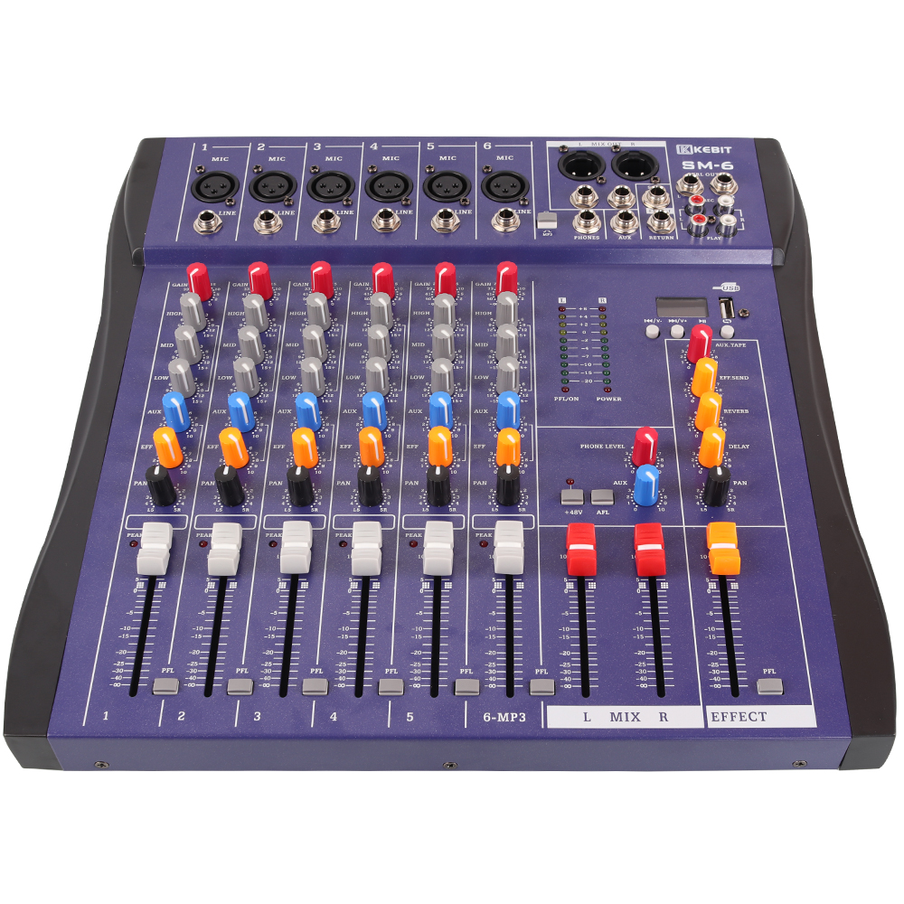 SM-6 kebit (USB) 6-Way профессиональный миксер серии