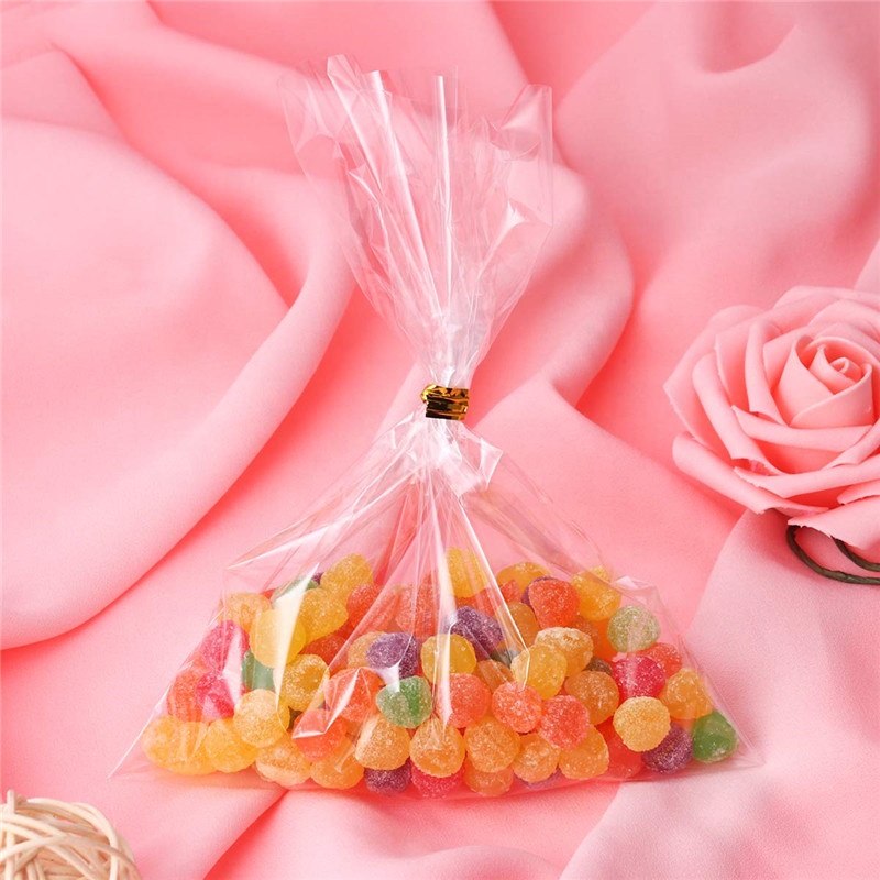 Hot Selling Recyclable Cake Packaging Bag Household Transparent Poly Flat Food Storage Bag