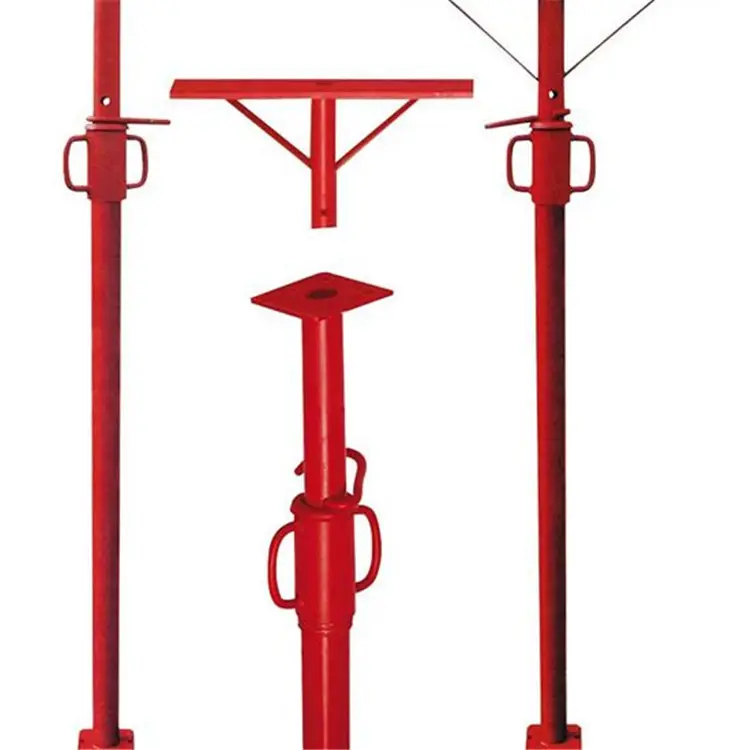 Tianjin SS Scaffold Scaffolding Metal Painted Acro Props Shoring Jack Adjustable Steel Post Shores for Construction