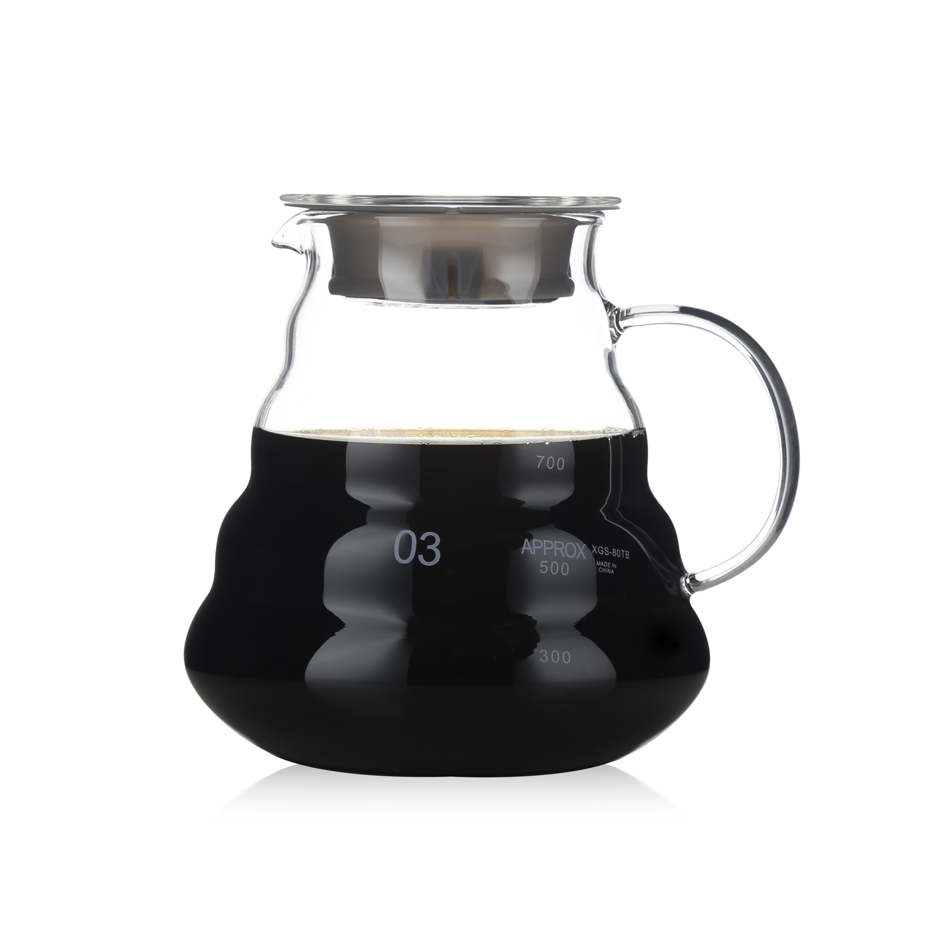 600 мл V60 из прозрачного стекла Диапазон кофе сервер
