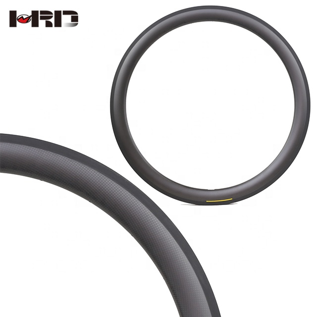 Оптовая продажа из Китая HRD-RT50S трубчатая труба из углеродистого волокна 3K Матовая поверхность дорожный мотоцикл Карбон 26 "трубчатый обод