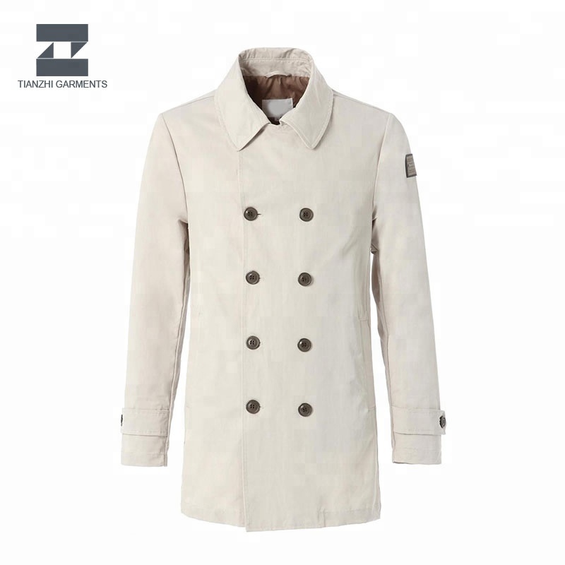 Custom fit Классическая мода осень длинный Тренч штормовка для мужчин