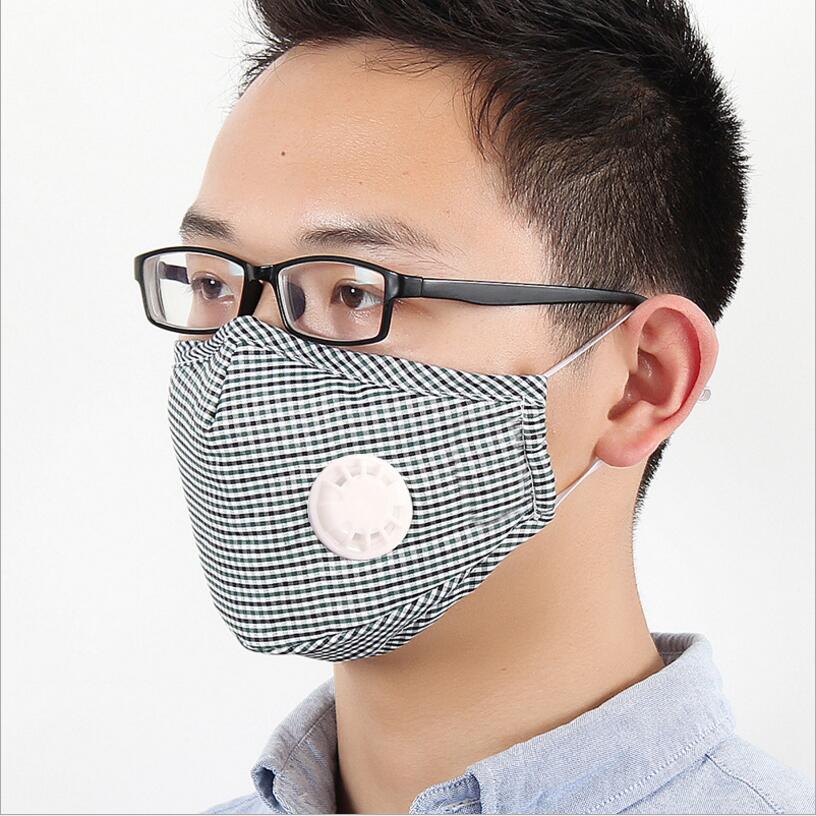 High Quality Cotton Anti Haze Mask Breath valve anti-dust mouth mask Activated carbon filter respirator Mouth-muffle mask