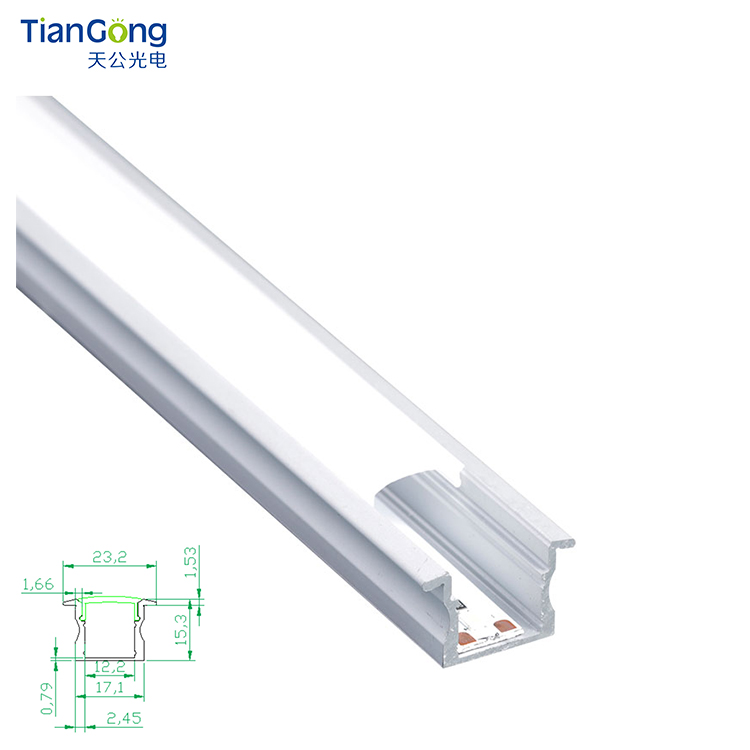 Пользовательские украшения алюминиевый профиль 2415 dimmable встраиваемый линейный свет