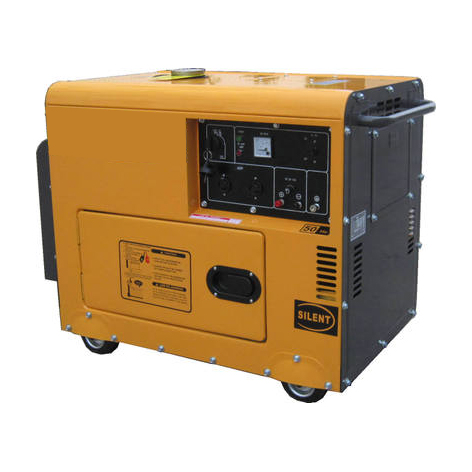 Резервный 192F двигатель 8kva бесшумный портативный дизельный генератор