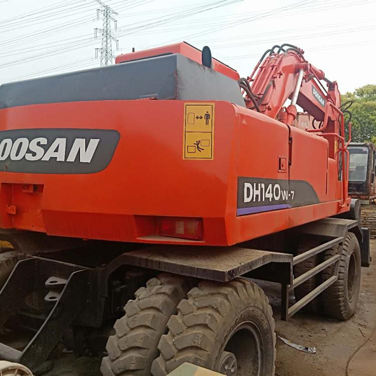 Оригинальная б/у дешевые doosan экскаватор DH140W-7 doosan колесный экскаватор