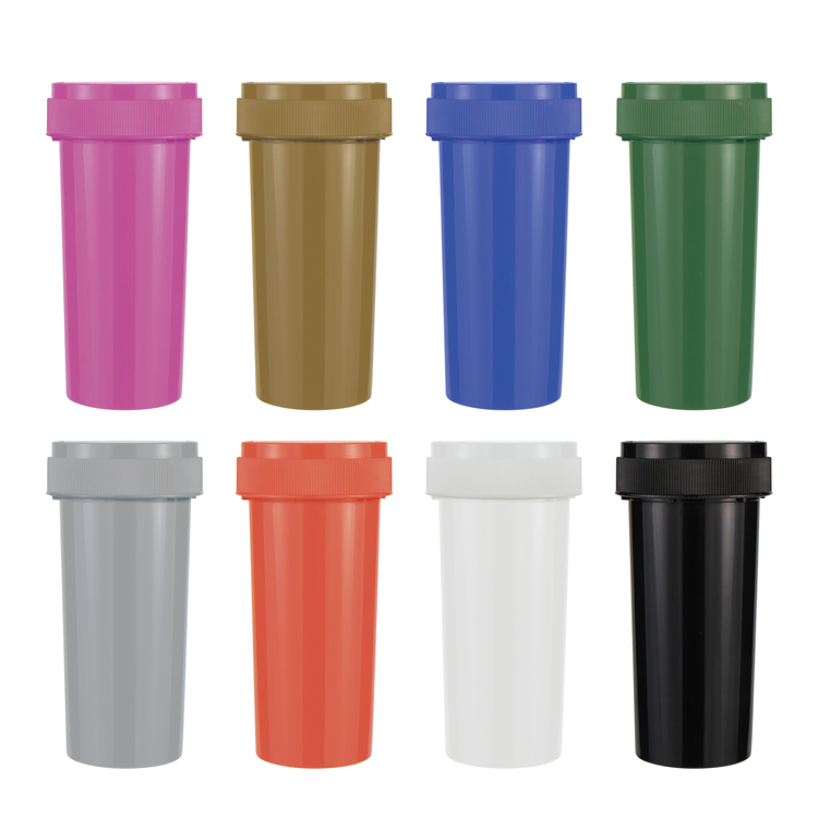 13dram 19 Dram Plastic Pop Vial Plastic Pop Top Bottles Capsule Container For Medical Sugar Pills Packaging jar