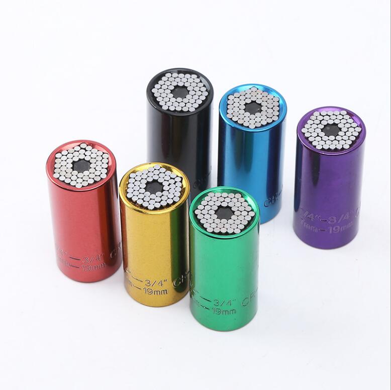 Multi-function Universal Socket Wrench 1/4"-3/4"(7-19mm) Professional Repair Kit Magic Socket