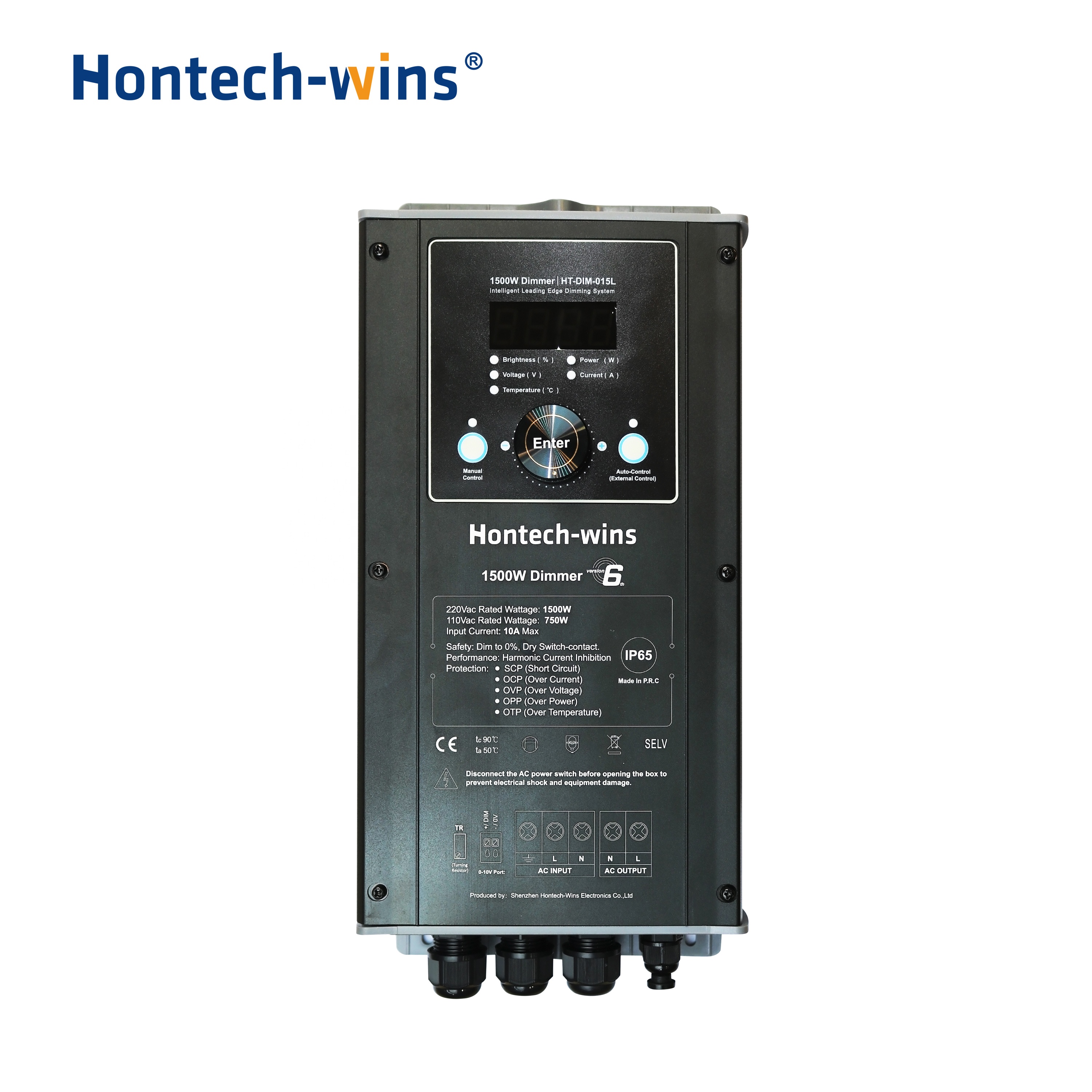 2019 Hontech Новый 230 в 1500 Вт диммер 6 лет гарантии автоматический диммер освещения птицефермы