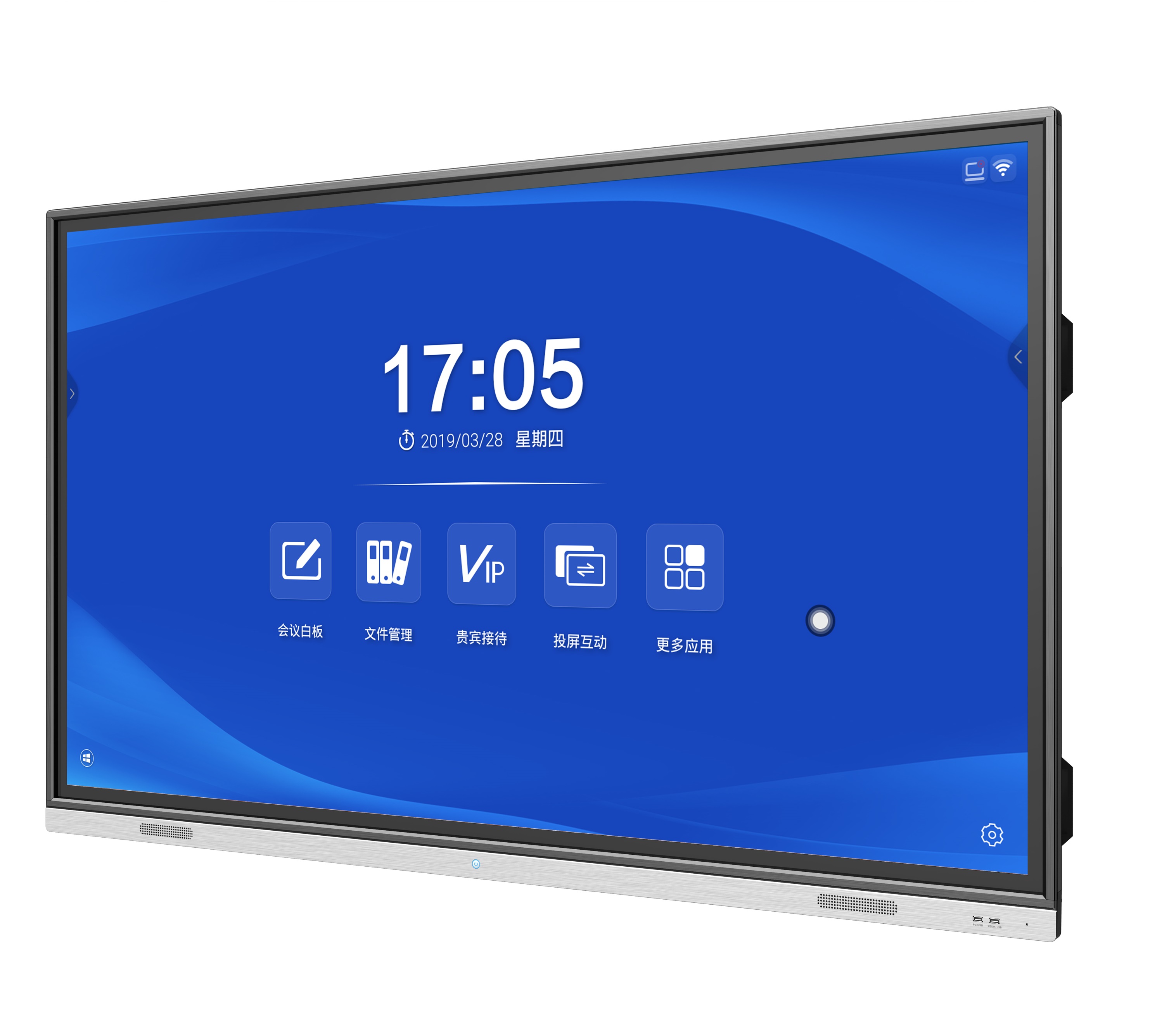 55-дюймовый интерактивный доска с 4K UHD панели сенсорного экрана и Android /Windows Dural системы для конференц-зал