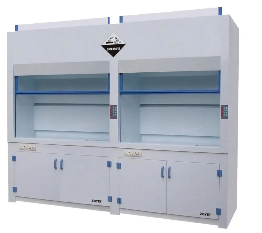 Factory customized 1.2m/1.5m/1.8m PP fume hood chemical Fume hood laboratory equipment