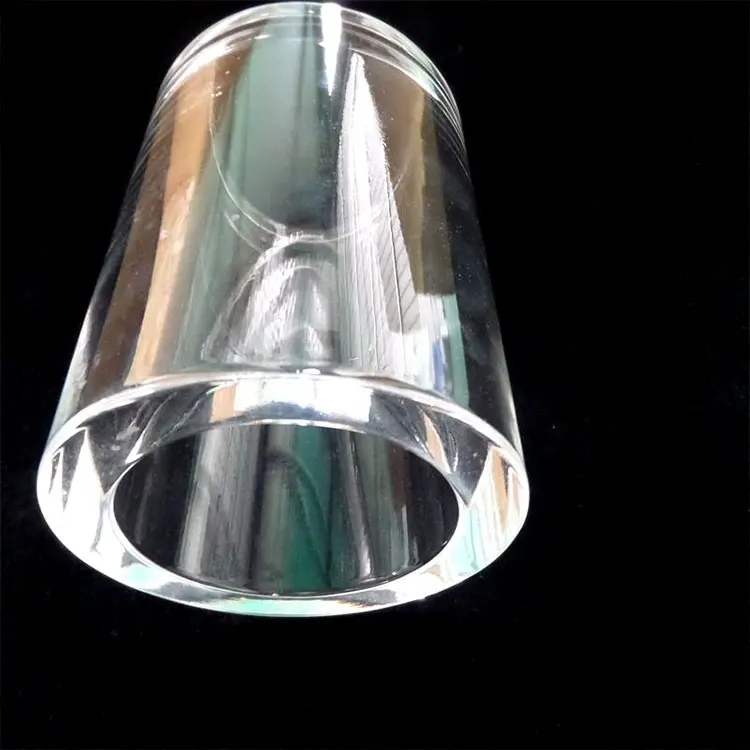 large diameter thick wall clear quartz glass tube