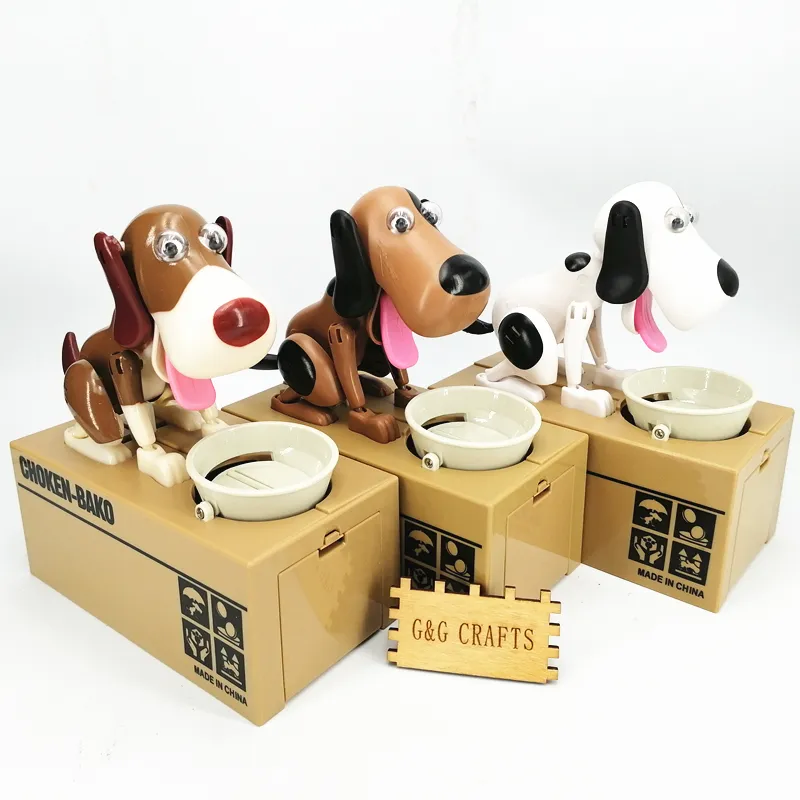 Plastic Case Carton Dog Gifts Money Box
