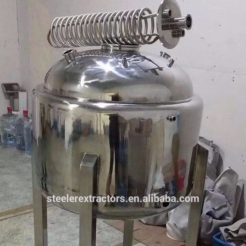 SS304 5mmX 3 мм 24 "X24" Двойной кожух бак с Cooing Coil