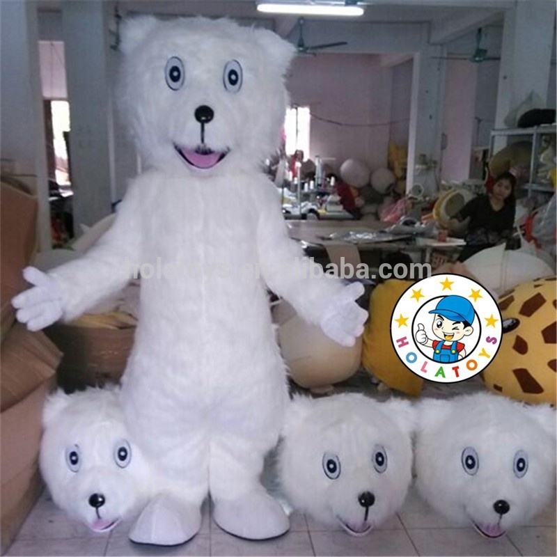 Hola cartoon character costumes/polar bear mascot costume