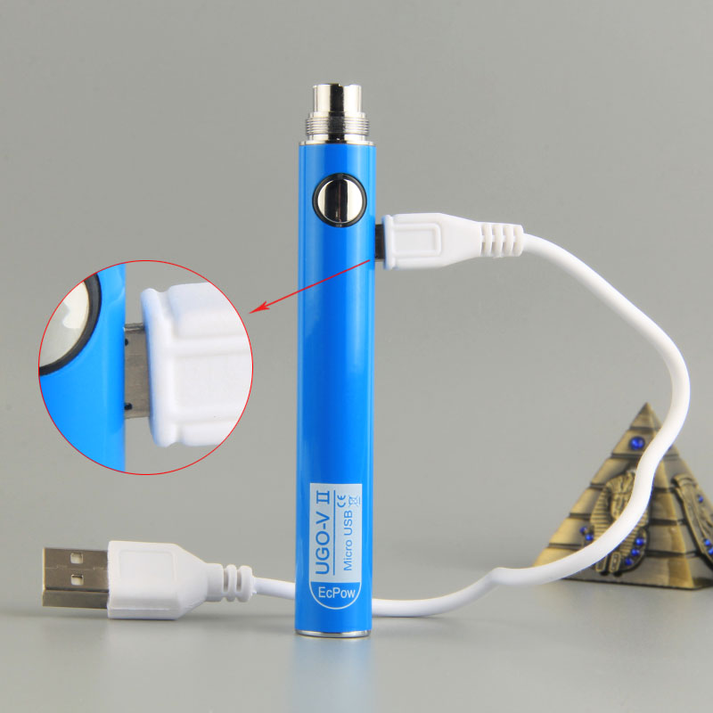 UGO V2 510 Резьбовая батарея 650 мАч 900 мАч порт зарядки Micro USB UGO-V II Vape батарея Vape ручка батареи с USB кабелем