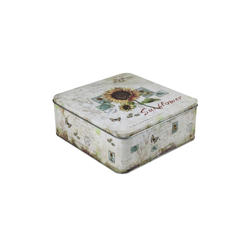 Винтажные маленькие металлические банки Луны cake box для mooncake упаковки