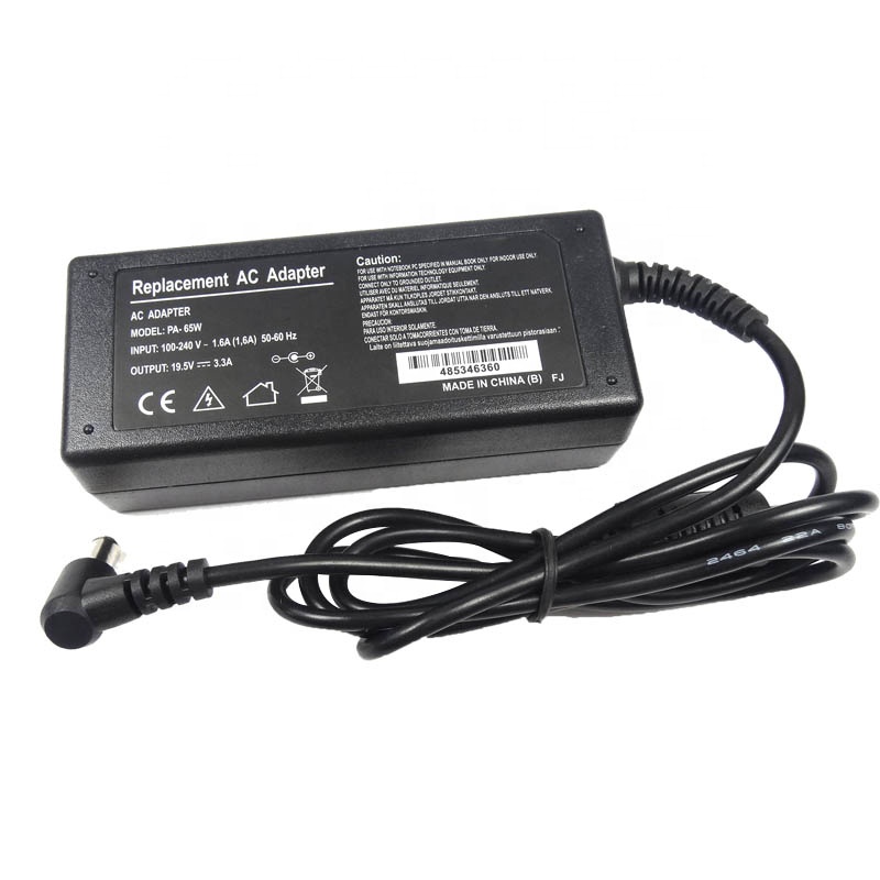 US/UK/EU/AU плагин 110V-220V 65W 19,5 V 3.3A натуральная адаптер питания для Sony/Dell/ HP/Asus/Lenovo AC/DC адаптер зарядное устройство для ноутбука