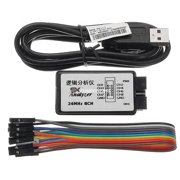 24 МГц 8CH микроконтроллер ARM FPGA инструмент отладки USB анализатора логики
