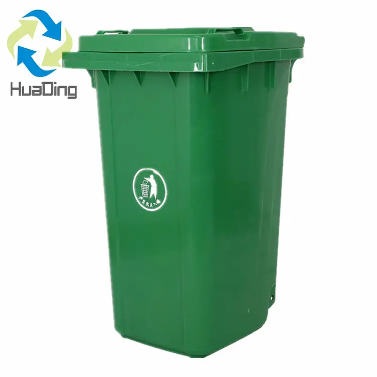 Plastic dustbin 120 litre waste bin garbage hospital waste bin with wheel