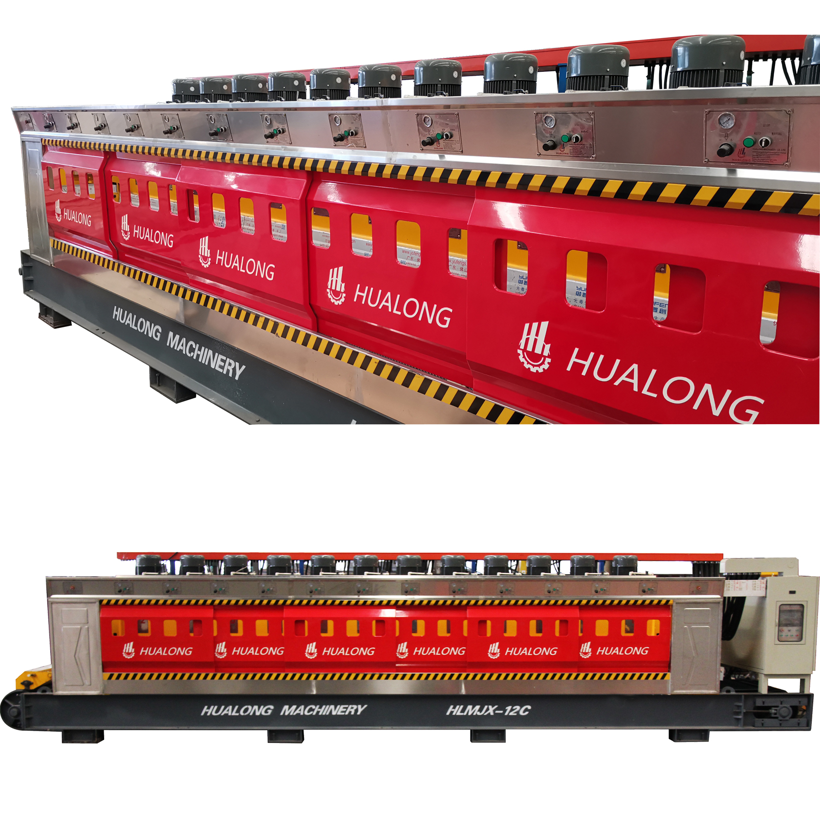 HUALONG stone machinery HLMJX-16 Автоматическая полировальная машина для гранита с полимерными шлифовальными машинами для каменных плит