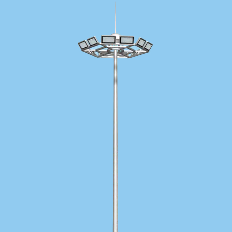 Outdoor Project Stadium High Brightness 30m Light Poles IP65 High Mast Lighting