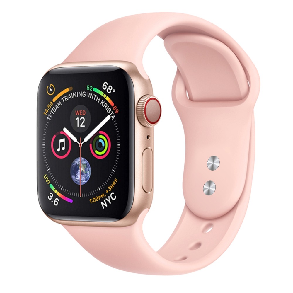 Ремешок спортивный для iWatch 40 мм, мягкий силиконовый сменный Браслет для Apple Watch Band 42 мм