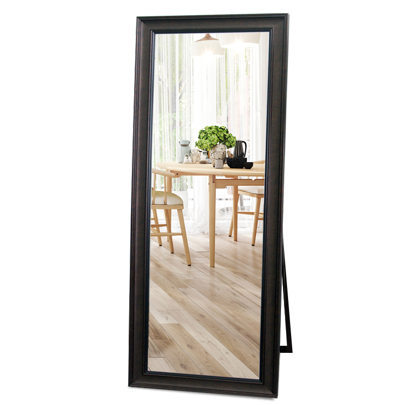 European Style Floor Standing Mirror Full Length Dressing Mirror Decorative Plastic Compact