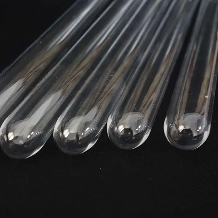 China manufacturer Transparent fused silica glass tube closed end quartz tubes for uv lamp