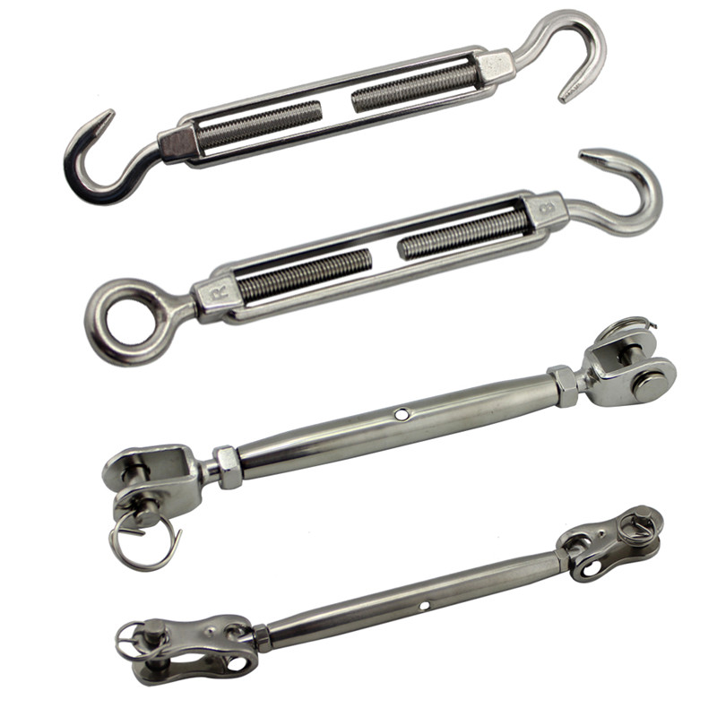 Wholesale High Strength Heavy Duty Stainless Steel Cable Turnbuckles Hardware European Type Eye & Eye Hook And Eye Turn Buckle