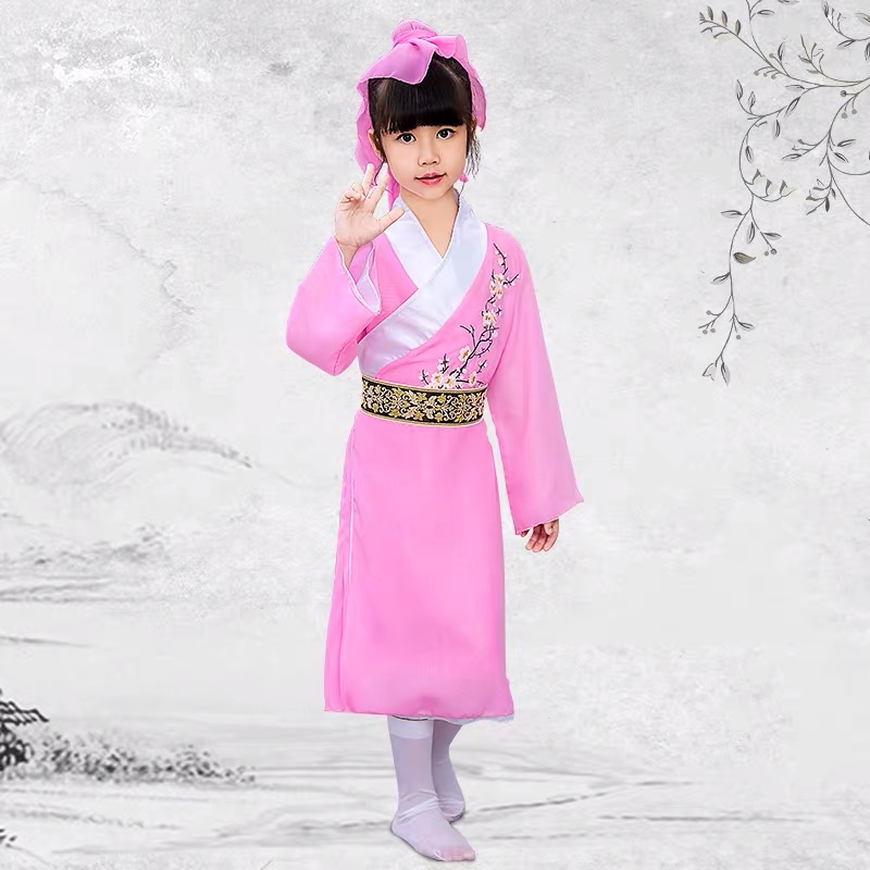 Student Country Uniform Disciples Three-character Ancient Costume Children's Book Costumes