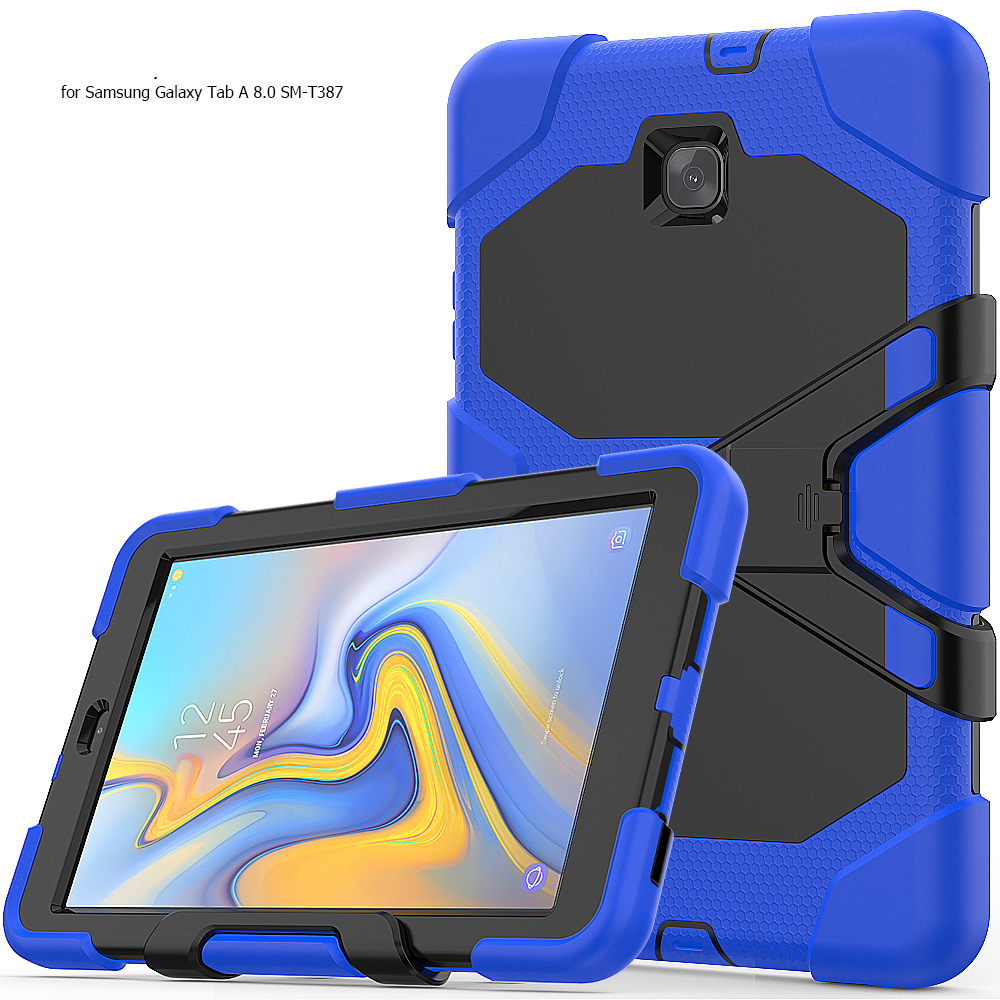 Для Samsung Tab A 8,0 ''T387 (2018) чехол Heavy Duty противоударный Гибридный чехол