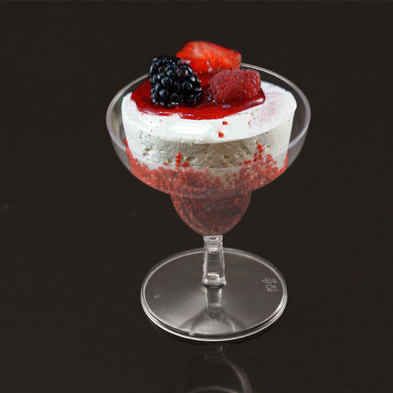 Factory Wholesale Square Mini Clear Dessert Cup Plastic Cup Dessert