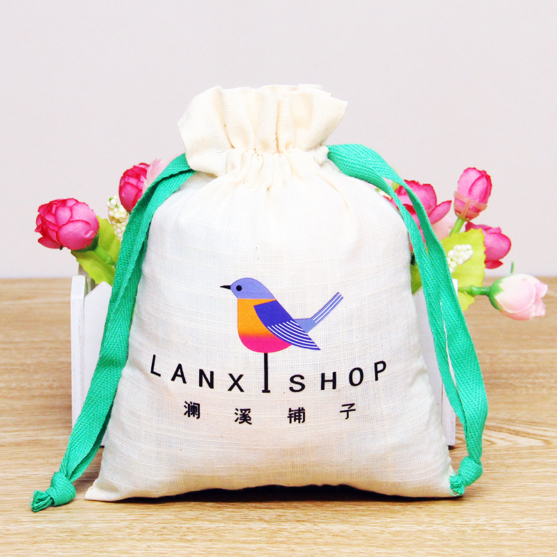Натуральный хлопок drawstring сумка муслин подарок сумка с логотипом