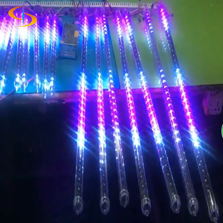Новый стиль, 5 в постоянного тока, 64 светодиода на метр, rgb Светодиодная трубчатая лампа-метеорит