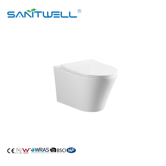 Sanitary Hanging Toilet Set New Hidden Tank Wall Mount WC SWM9314-1520*350*350mm