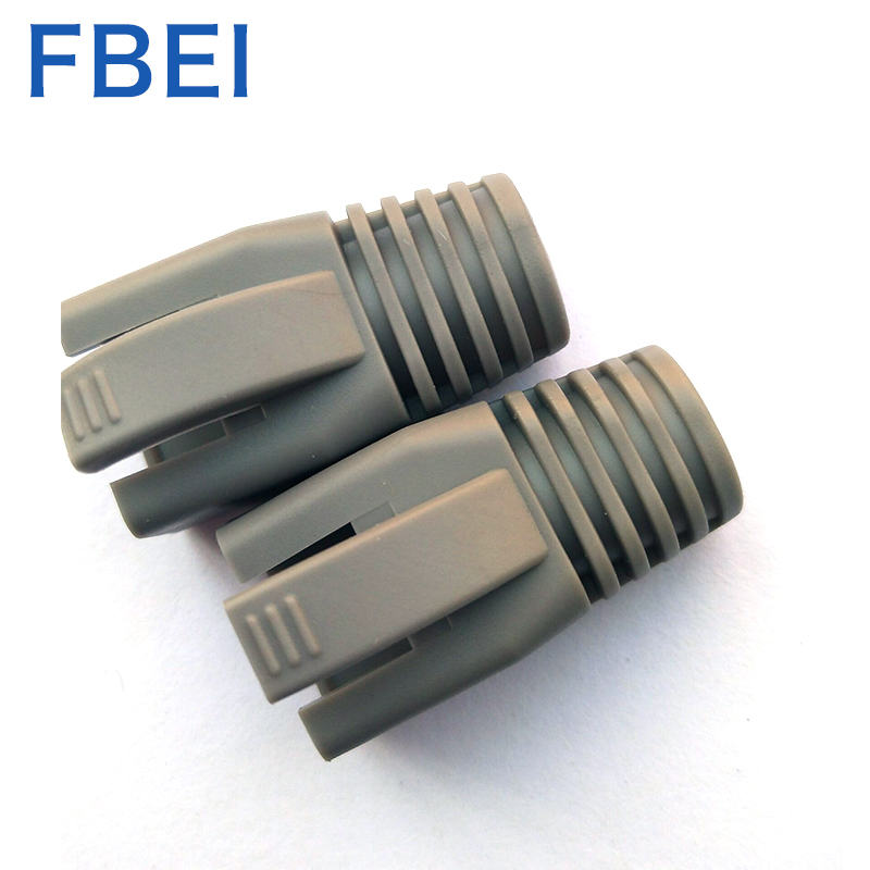 RJ45 Cat6 сапоги разъем провода отверстие 6,5 мм ПВХ разъем сапоги
