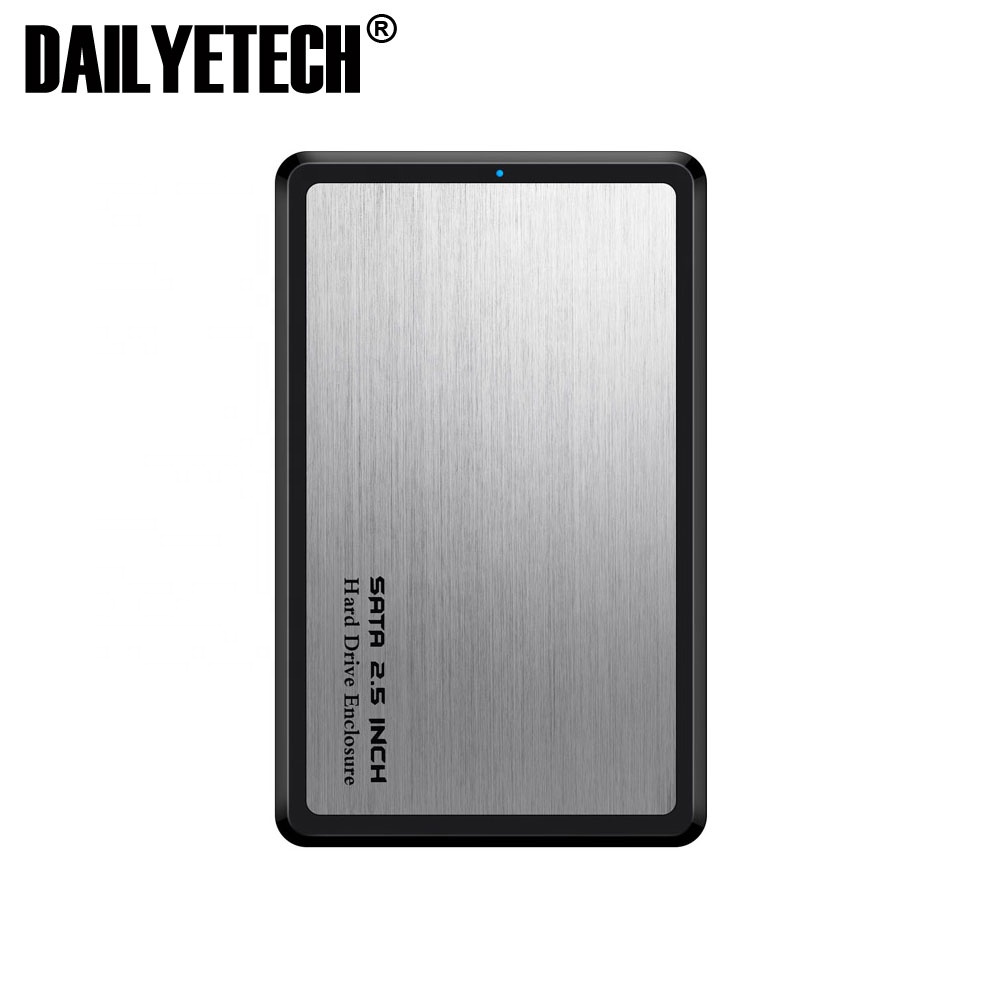 2,5-дюймовый алюминиевый корпус для жесткого диска с USB 2,5 на Sata, 5 Гбит/с, поддержка 2 ТБ, Протокола UASP, корпус для жесткого диска