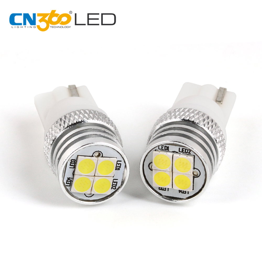 Чистый белый 4 SMD 3030 T10 W5W 168 светодио дный светодиодные лампы для автомобиля боковой Клин хвост свет лампы