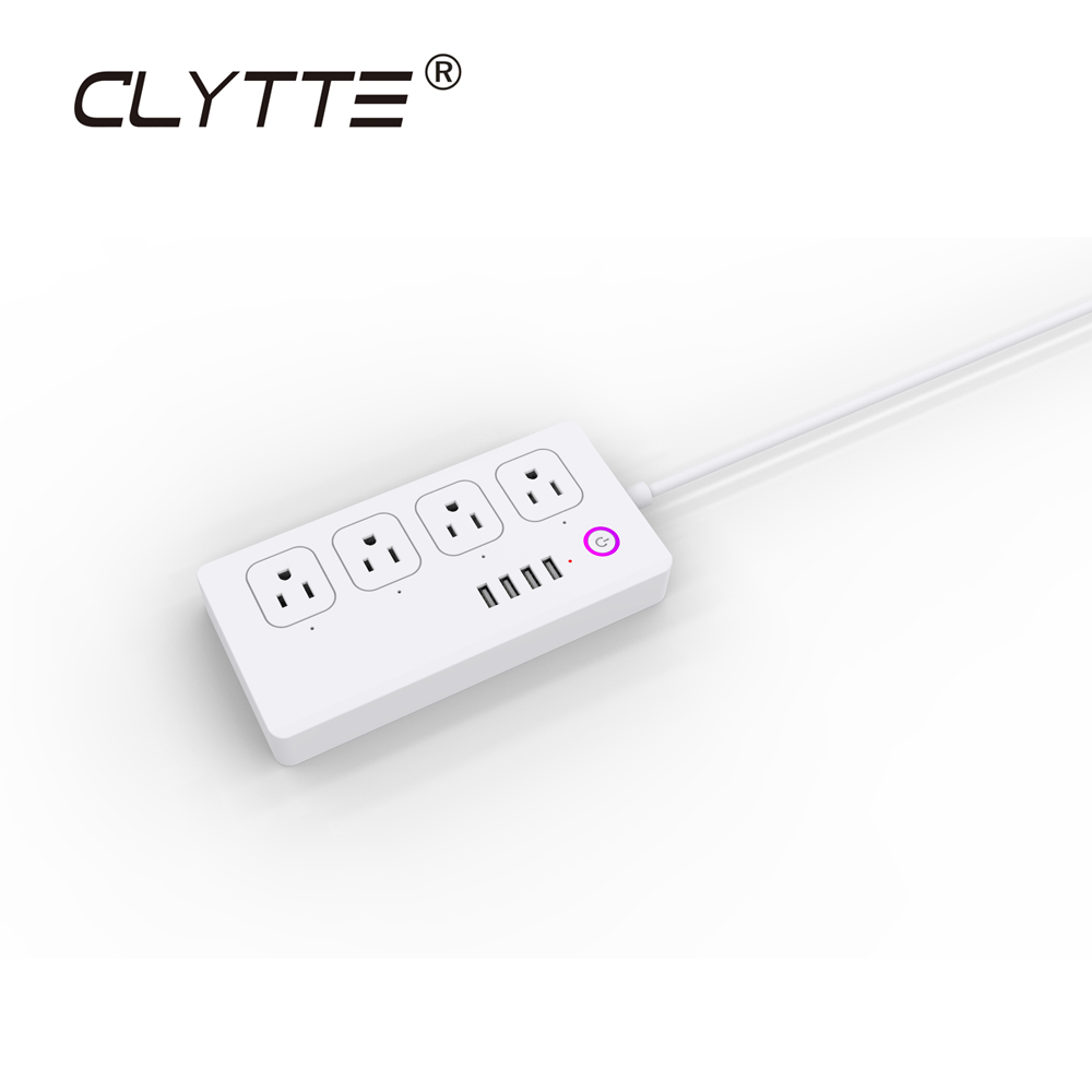 Z1 Smart Wi-Fi Plug Wi-Fi Умный дом Power Strip сетевой фильтр с 4 розетки переменного тока и 4 порта USB беспроводного управления Plug