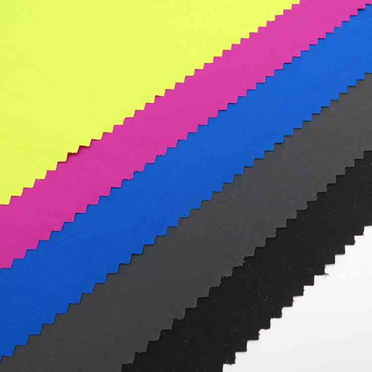 wholesale woven plain style four way stretch 0.1cm small lattice nylon spandex blend fabric for overalls, tops, wadded jacket