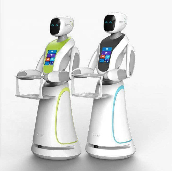 Сервисный робот Catering humanoid, умный робот-ассистент, робот-официант для отеля