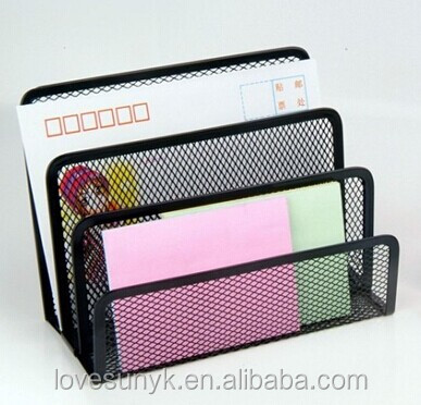 Good Quality Office Metal Mesh 3 Tier Section Mail Document File Organizer Letter Sorter
