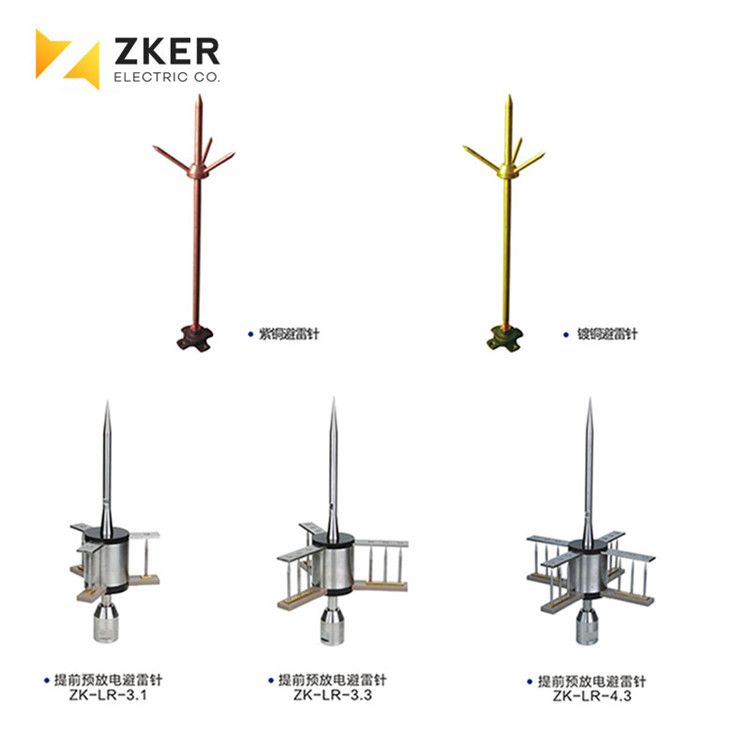 Земляной стержень тестер медь lightning rod предварительно разряда lightning rod