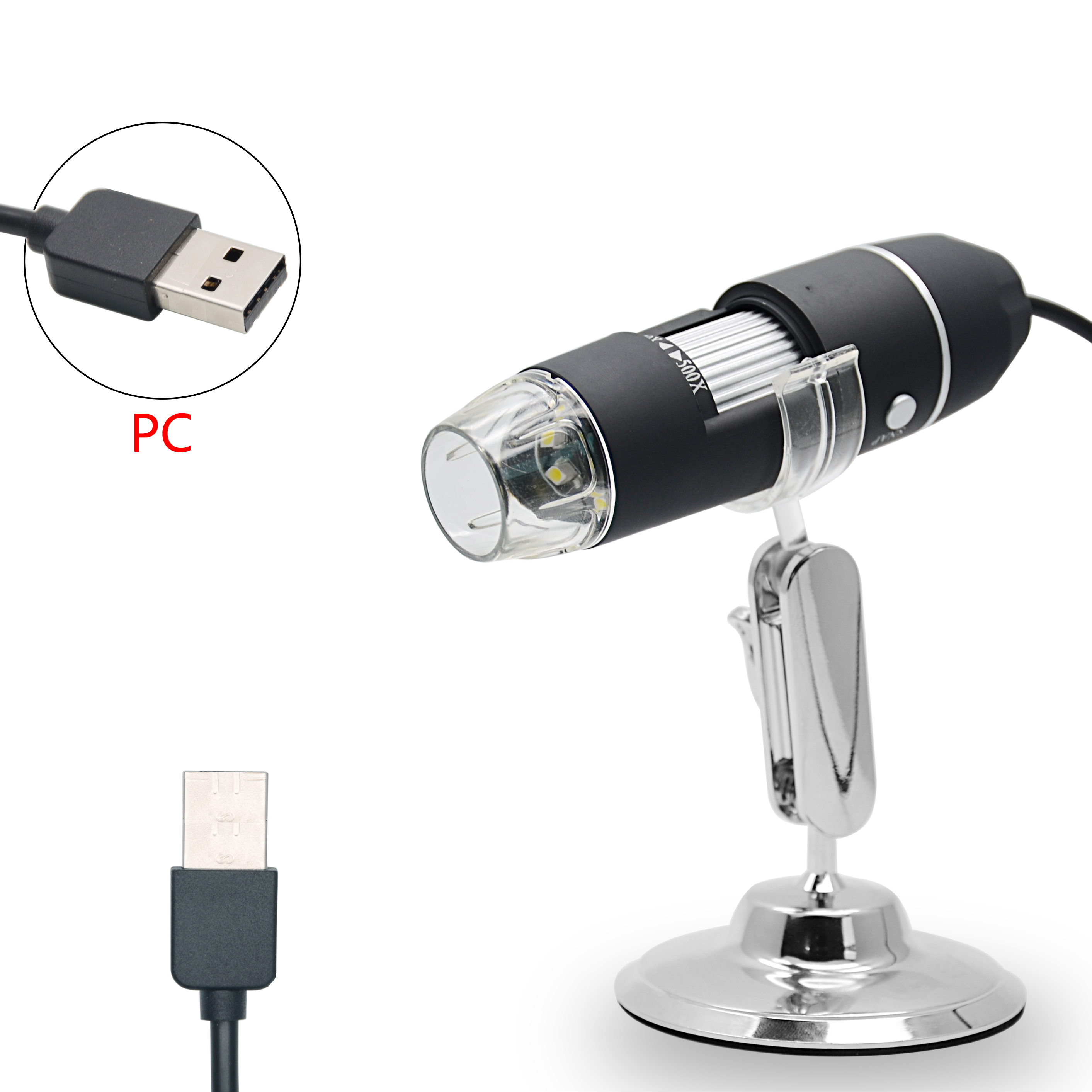 0.3MP 1000x480P электронная лупа Лабораторные исследования биологический студенческий цифровой микроскоп с USB
