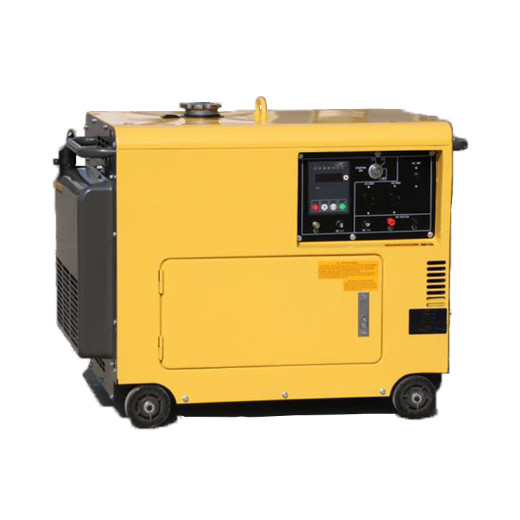 Известный бренд желтый 5kw 5kva портативный бесшумный дизель генератор электроэнергии