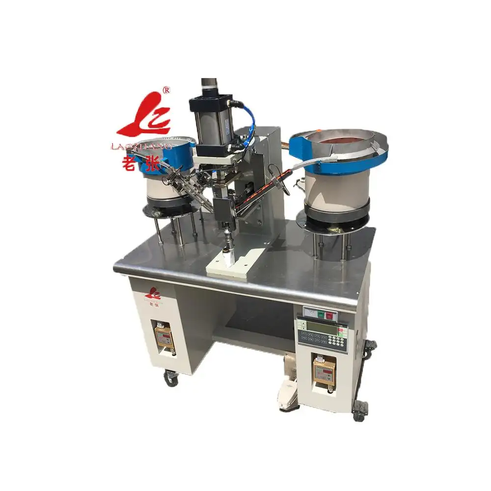Different Sizes Automatic Button Attaching Machine for Apparel, Hat, Jeans, Skirts
