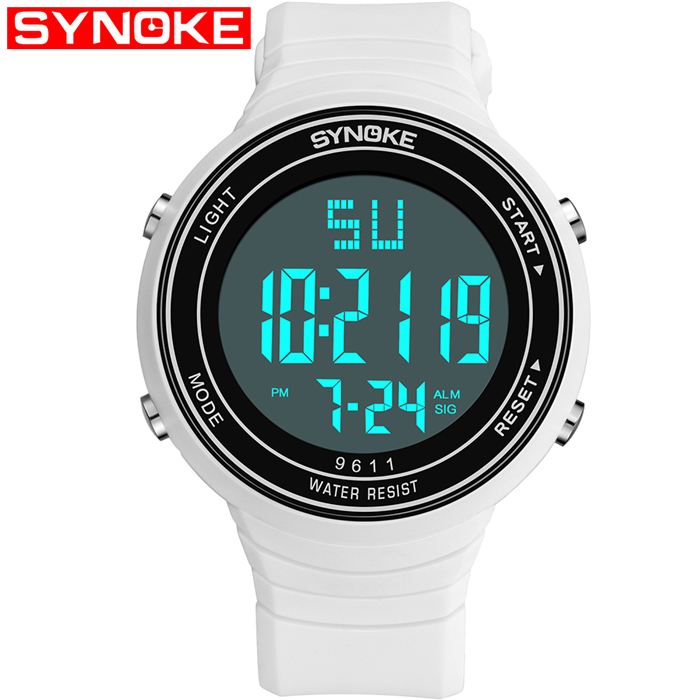 SYNOKE 9611 военные часы для мужчин спортивные часы Роскошные многофункциональные уличные спортивные часы